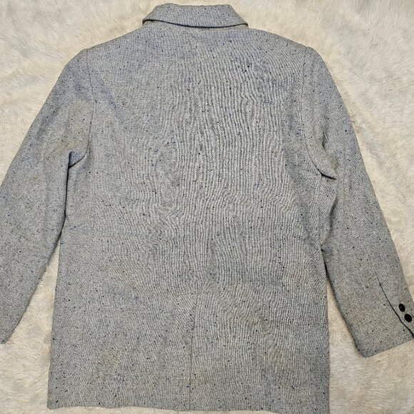 JF x Jason Bolden Unisex Gray Multi Wool Blend Oversize Suit Jacket Size M - Picture 3 of 8